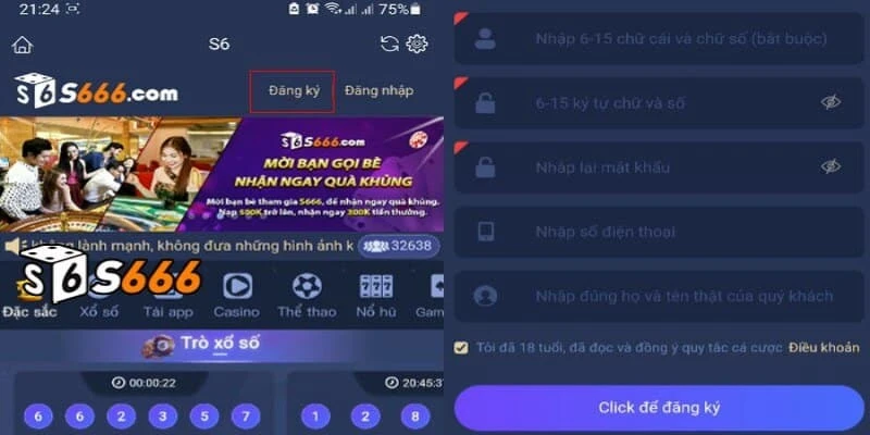 Lưu ý khi đăng ký S666, anh em cần nắm vững